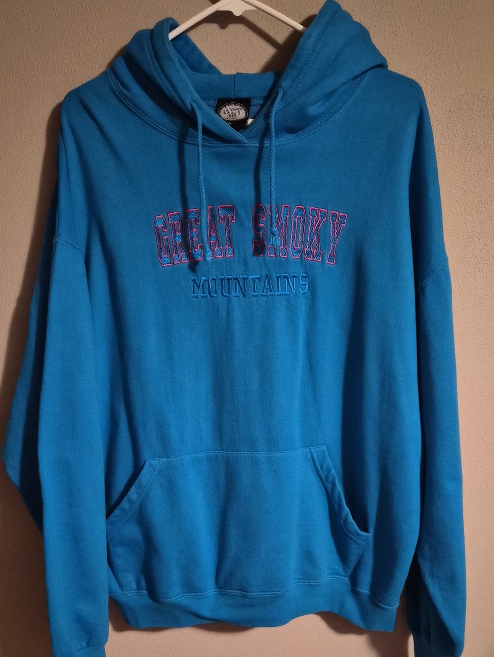 Great Smoky Mountains Blue Hooded Sweatshirt.